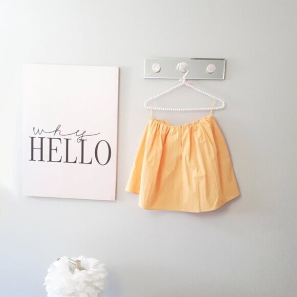 NWOT Zara marigold yellow sleeveless off-the-shoulder exaggerated flare top, S - Picture 10 of 12